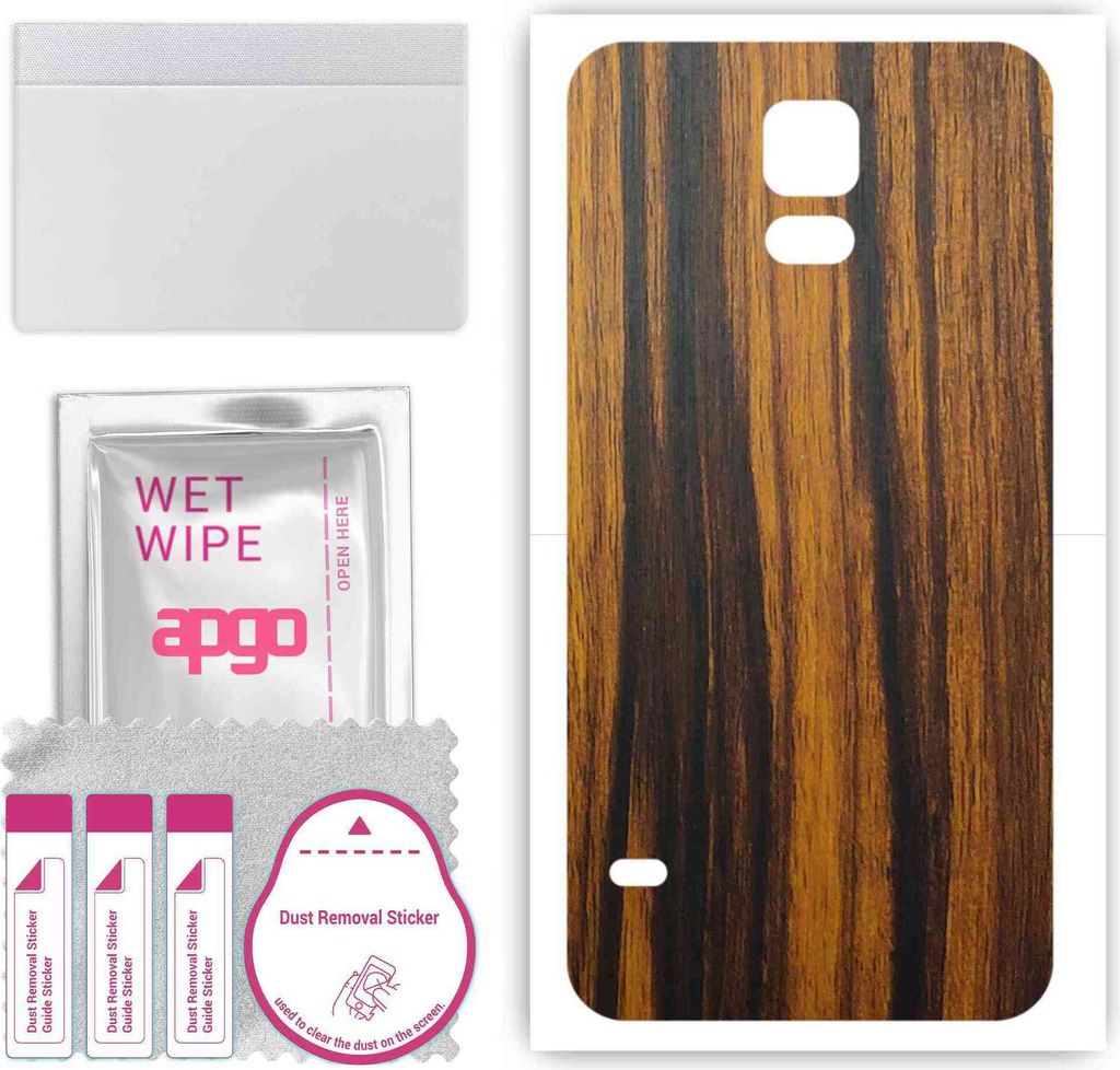 apgo Rückseite Schutzfolie, Skin, kompatibel mit Samsung Galaxy S5 SM-G900F, Hinten Displayschutzfolie aus Vinylfolie, kratzfest, einfache Montage...