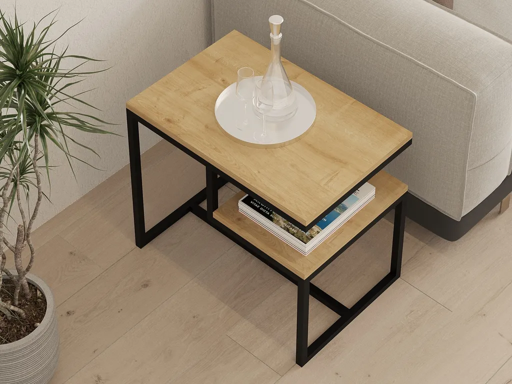 Table Basse de Salon Sapphire Compacte 60x40 cm Idéale Petits Espaces - 3