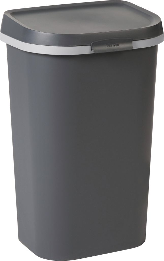 Poubelle Plat 50 L. 39.9 X 31.7 X H62.4 Cm Anthracite - Image du produit 