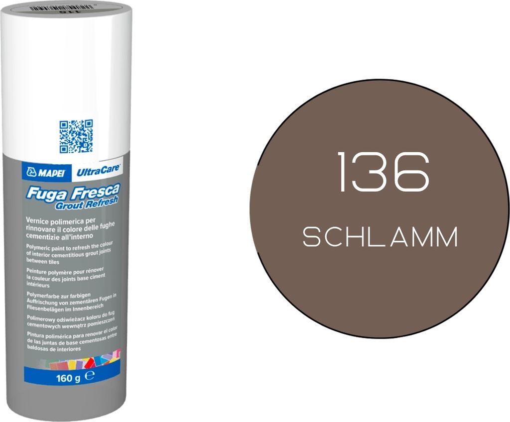MAPEI® ULTRACARE Fuga Fresca 136 fango 160 g Pittura per il Immagine del prodotto 