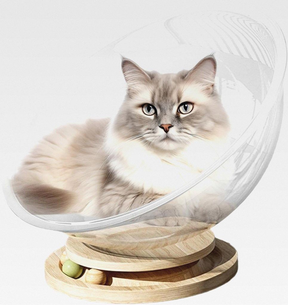 -Katzenmöbel | Leicht Zu Reinigendes -Katzennest | Transparentes Freistehendes Katzenhaus | Niedliches Haustierbett | Stabiles Aktivitätszentrum ...