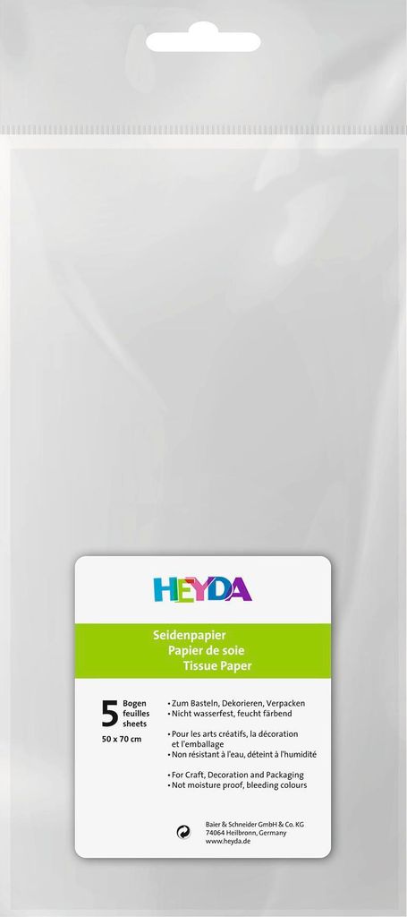 Heyda 203311000 Tissue paper 50 x 70 cm bílý Obrázek produktu 