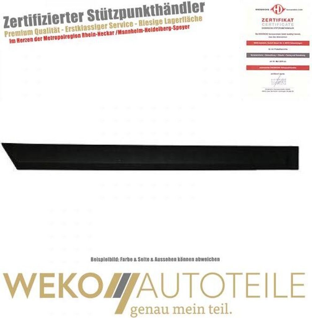 Zier Schutzleiste Tür hinten rechts DIEDERICHS 1806422 für OPEL