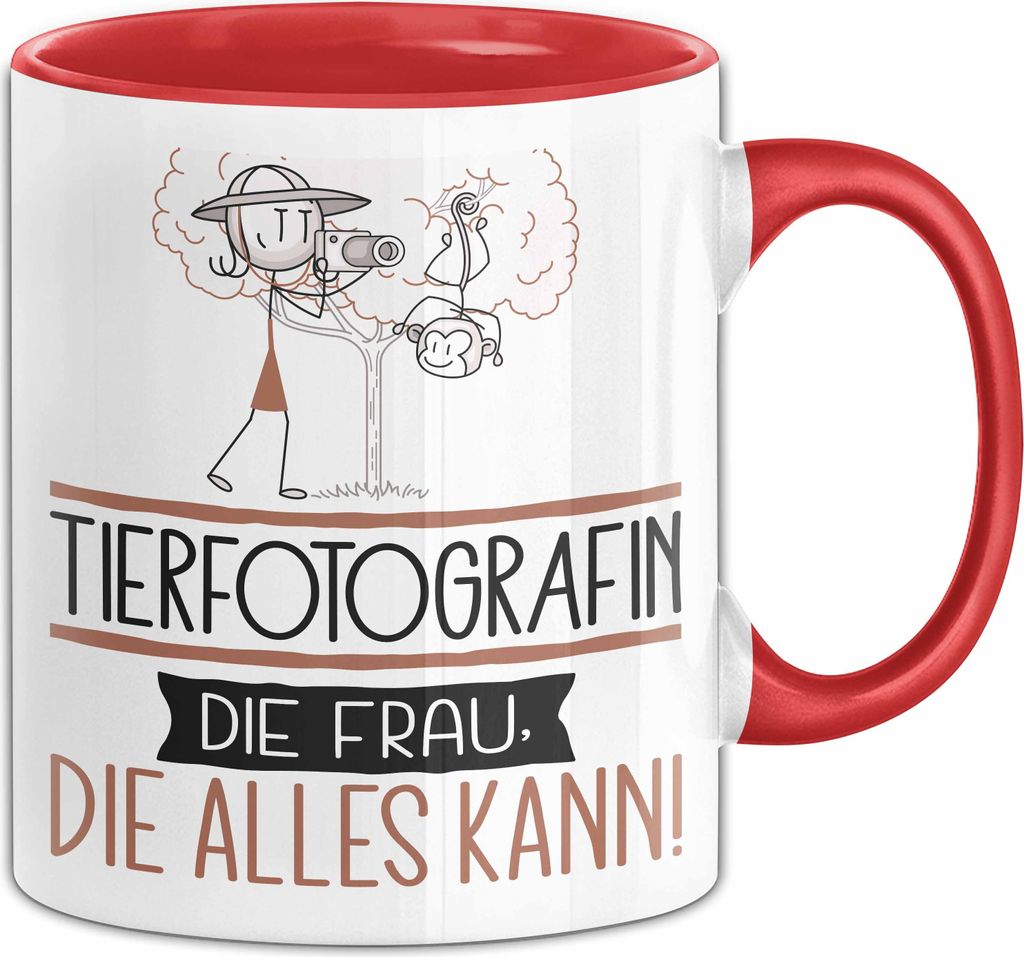 Tierfotografin Geschenk Tasse Becher Die Frau Die Allen Produktbild 
