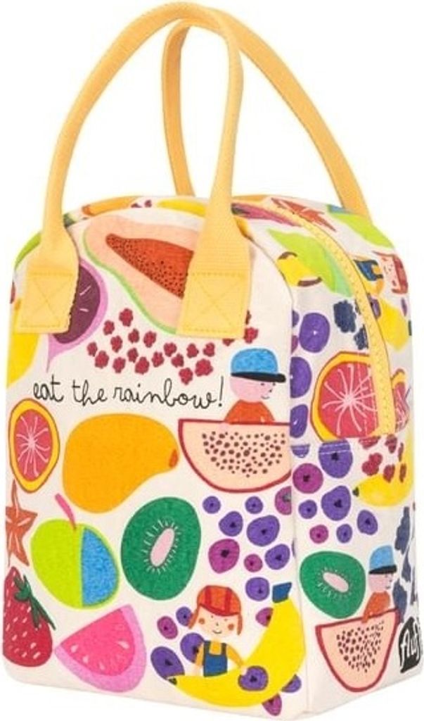 Fluf - Zipper-Lunchtasche - Eat the Rainbow - Kinder