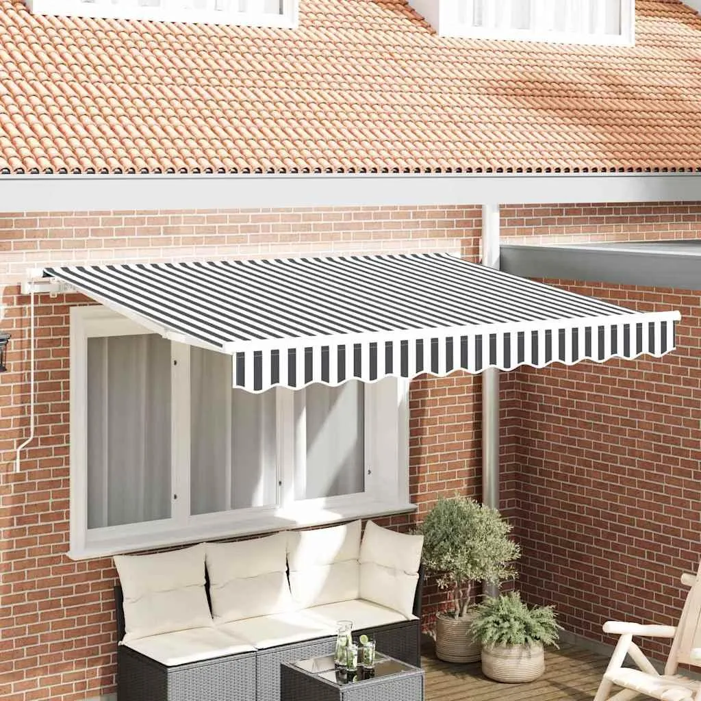 Telo Ricambio vidaXL 350 x 200 cm Antracite Bianco | Alta Protezione UV