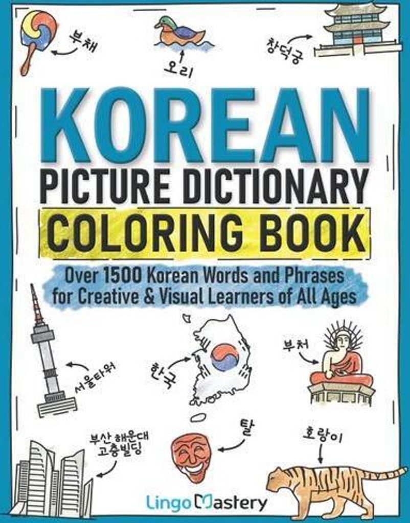 Korean Picture Dictionary Coloring Book