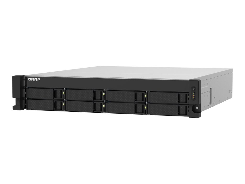 QNAP TS-832PXU - NAS-Server - 8 Schächte - Rack - einbaufähig - SATA 6Gb/s - RAID RAID 0, 1, 5, 6, 10, 50, JBOD, 60 - RAM 4 GB - Gigabit Ethernet...