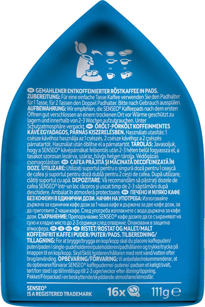 SENSEO Pads Decaf entkoffeiniert Senseopads 80 Getränke Produktbild 7