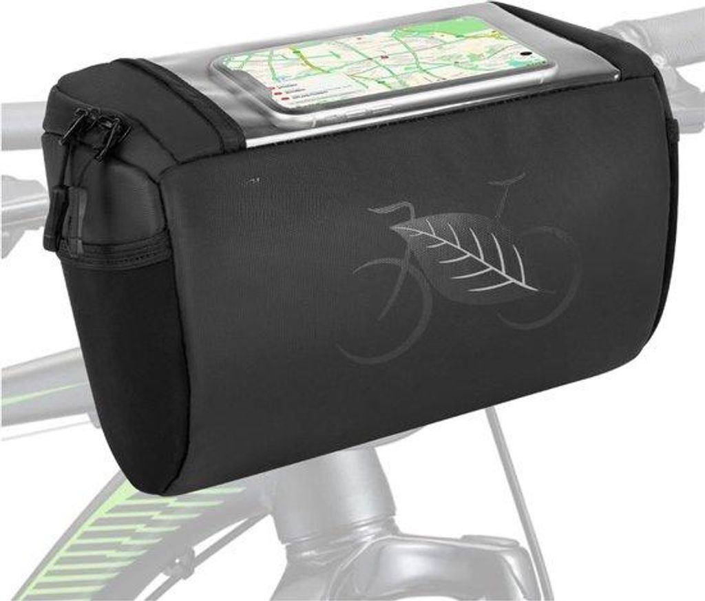 Wasserfeste, witterbeständige Fahrradtas mit reflektierender Fronttasche, transparentem, wasserfestem Touchscreen für E-Bike-MTB-Fahrer