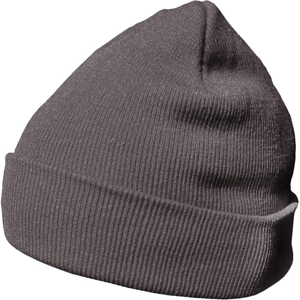 DonDon Wintermütze warm klassisches Design modern und weich - platingrau