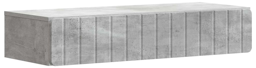 Wandmontierter Beistelltisch Betongrau 87,5 x 34,5 x 17 cm
