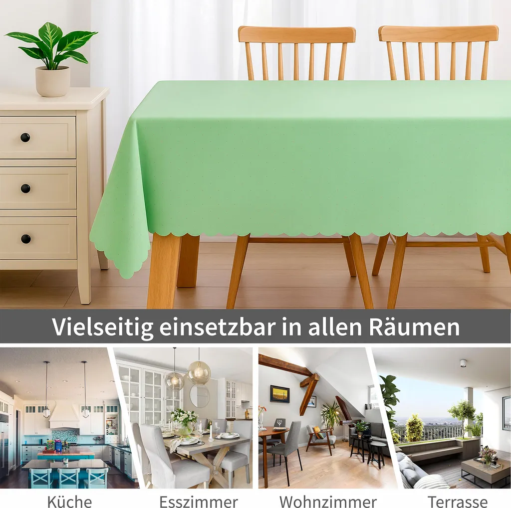 Tovaglia Quadrata 110x110 cm Marrone Chiaro - Design Moderno Cucina - 2