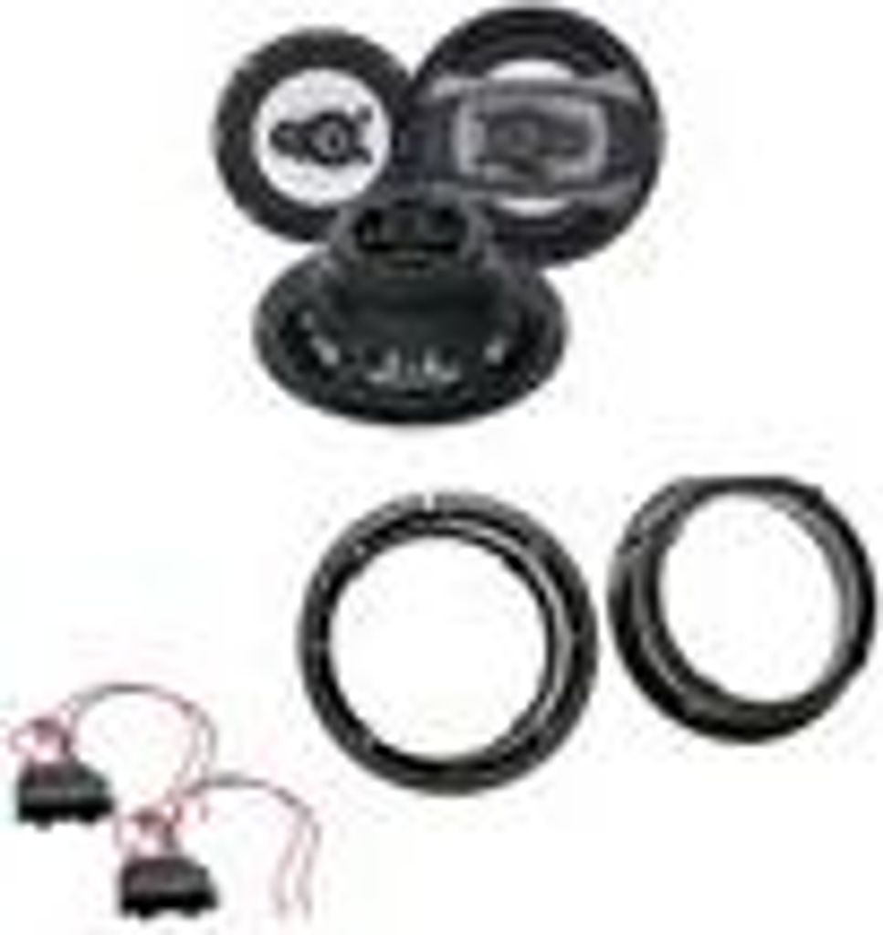 Crunch GTI-62 2-Wege Koaxial 16,5 cm Lautsprecher Einbauset für Passat B8 Arteon