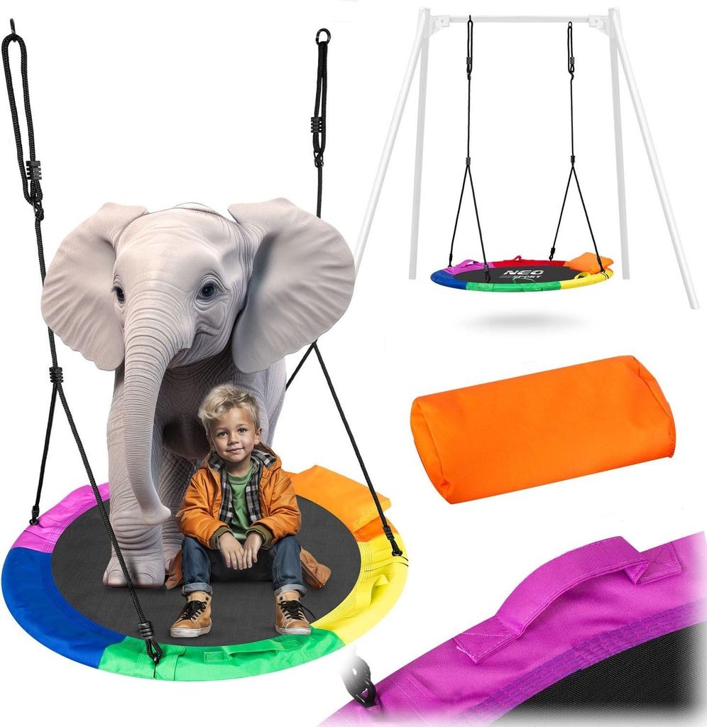 Swingo XXL Storchennestschaukel bunt 120 cm