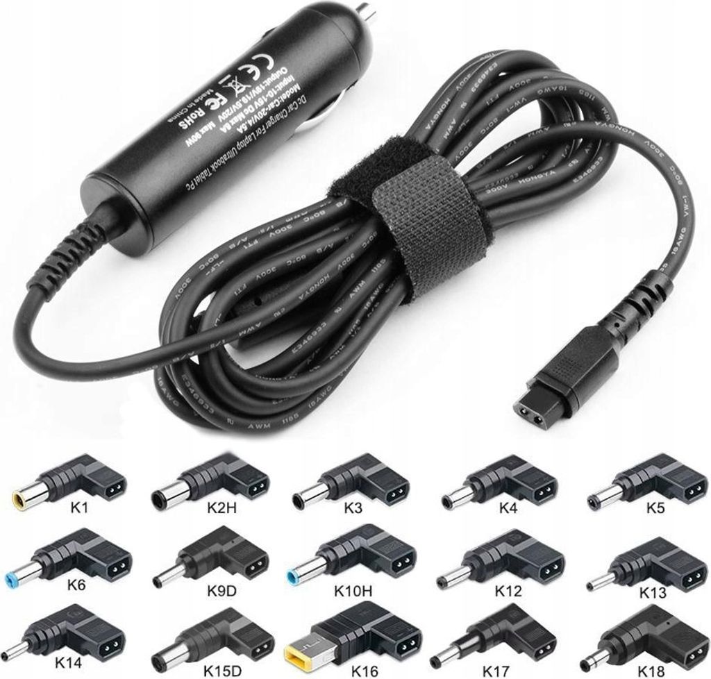 CoreParts MBXUN-90W-DC0001, Uniwersalne, Wewnętrzna, 10-15 Zdjęcie produktu 