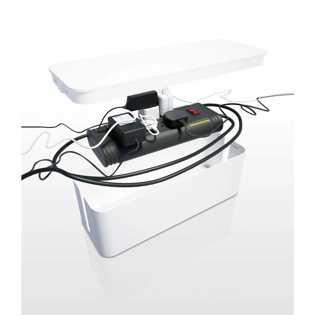 Bluelounge CableBox Blanc - Boîtier de Gestion de Câbles Design Original - 3