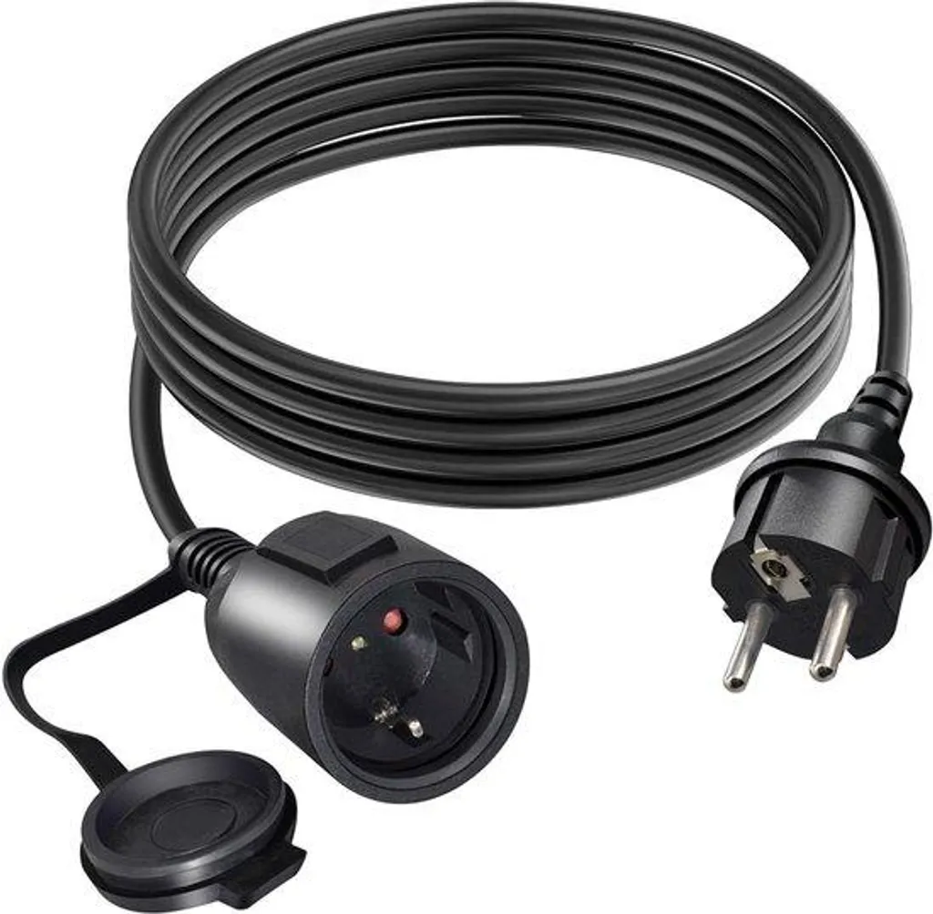 Prolongateur électrique 3m avec terre pour usage intérieur et bureau
