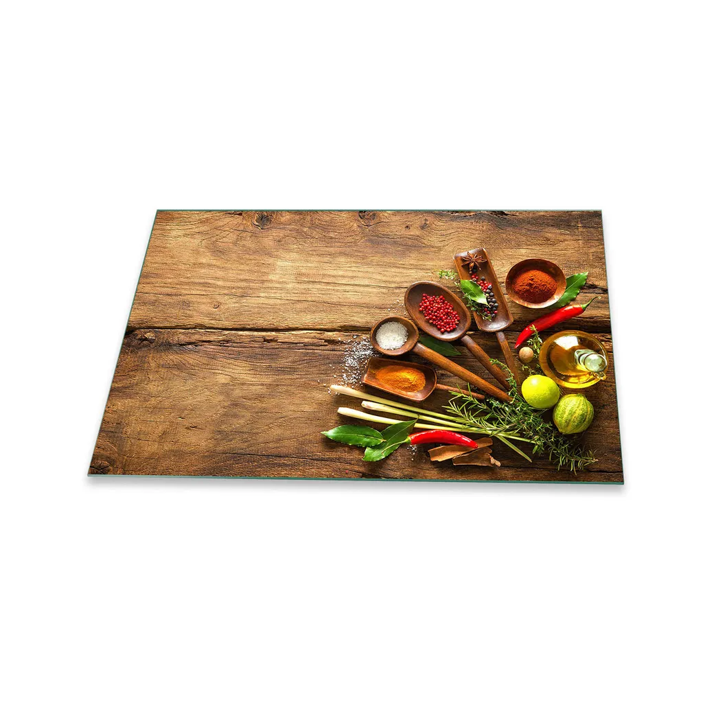 Proteggi Il Tuo Piano Cottura Con Stile! Piastra In Vetro Temperato 80x52 Cm, Antigraffio, Paraschizzi E Tagliere Decorativo. Ideale Per Cucine Moderne, Resistente Al Calore, Facili Da Pulire. Regalo Perfetto Per Gli Appassionati Di Cucina.
