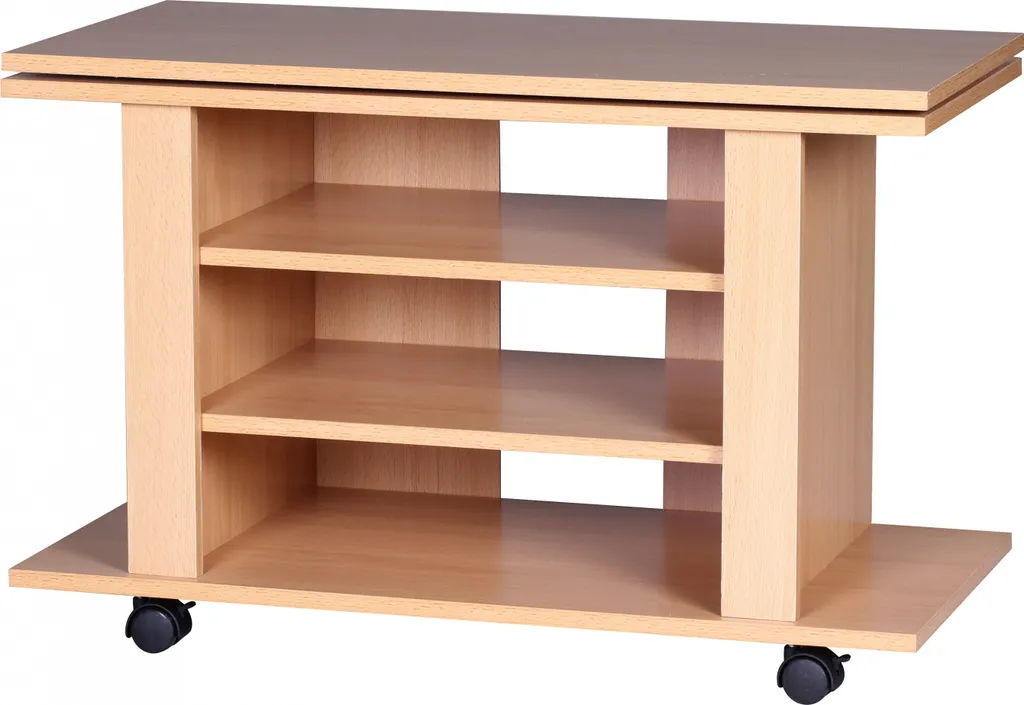 Solution TV Orientable : Meuble Pivotant sur Roulettes pour Angle de Vue - 5