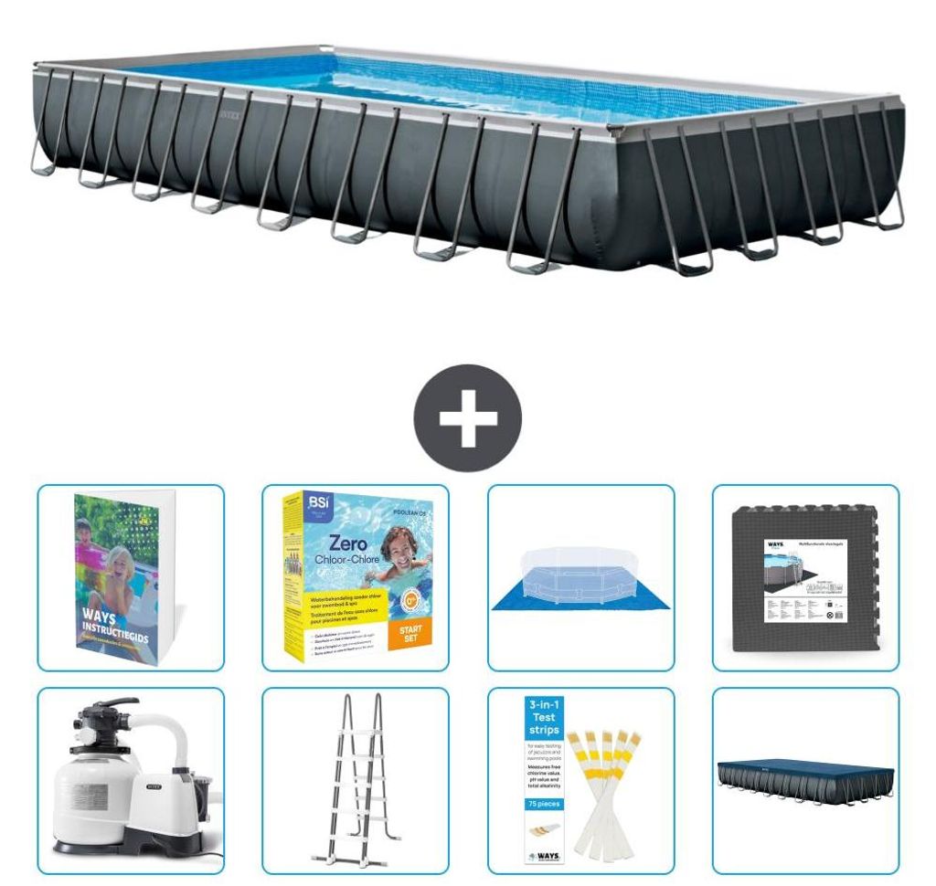 Ultra XTR Pool Rechteckig - 975x488x132 cm - 9-teilig S607