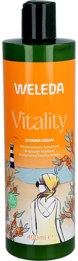 Weleda Vitality Shower Cream Sanddorn, Duschcreme, 400 ml, Produktbild 