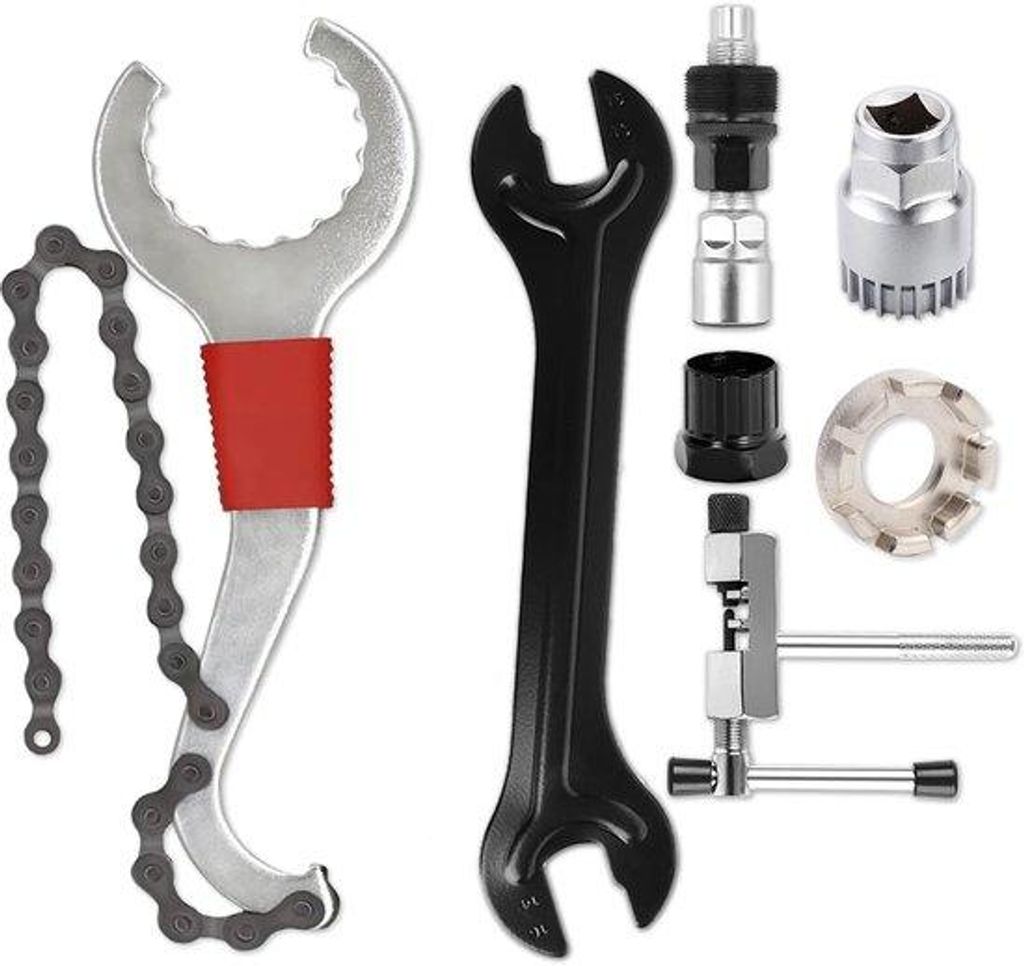 Bicycle Crank Puller & Bottom Bracket Tool Set - 7-teilig - Harte Werkzeugset für Fahrradreparatur