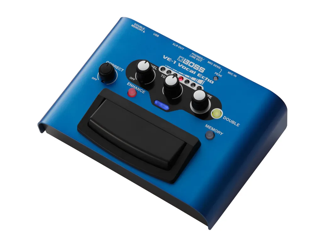 Boss VE-1 Vocal Echo : Pédale de Réverbération de Studio pour Chanteurs
