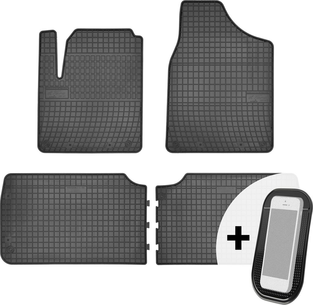 Gummimatten Auto Fußmatten Automatten Passgenau 4-teilig Set - passend für VW Sharan 1 Sharan Ford Galaxy 1 Seat Alhambra 1 1995-2010