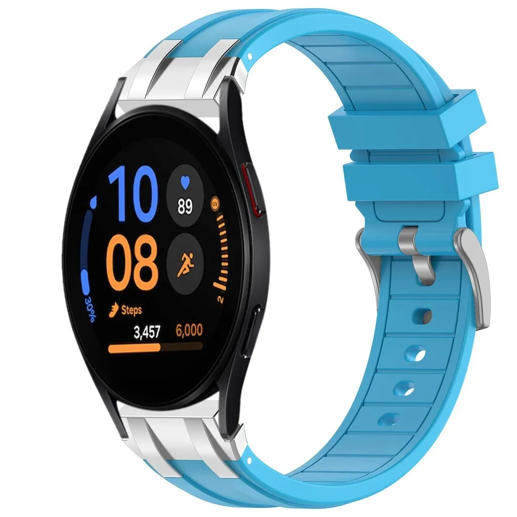 Cinturino Sportivo Samsung Galaxy Watch FE 40mm Silicone Blu Traspirante