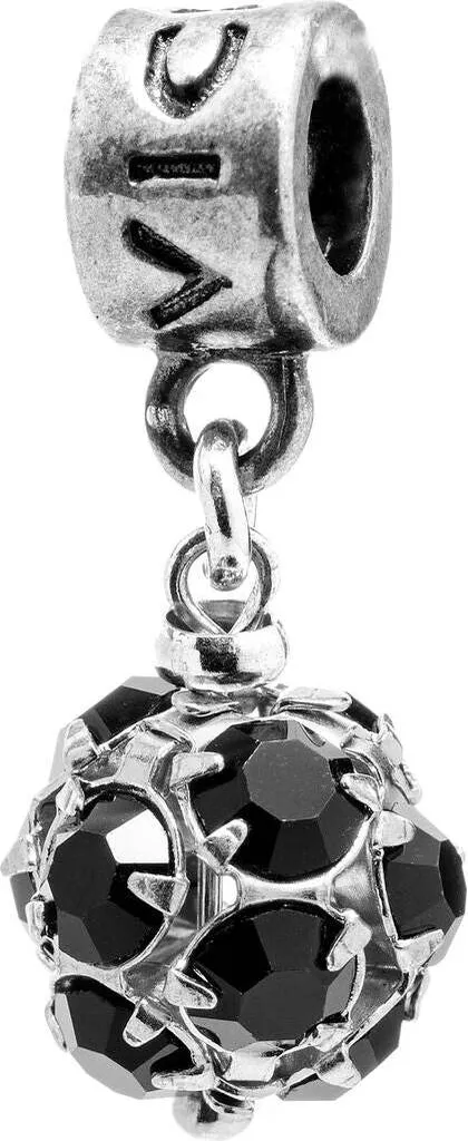 Viceroy VMM0164-15 Nero: Perlina in Argento 1cm per Bracciali e Collane