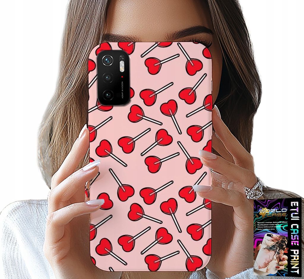 Fall Für Xiaomi Poco M3 Pro 5G - Feminin, Modisch Lollipop Herz Design Fall