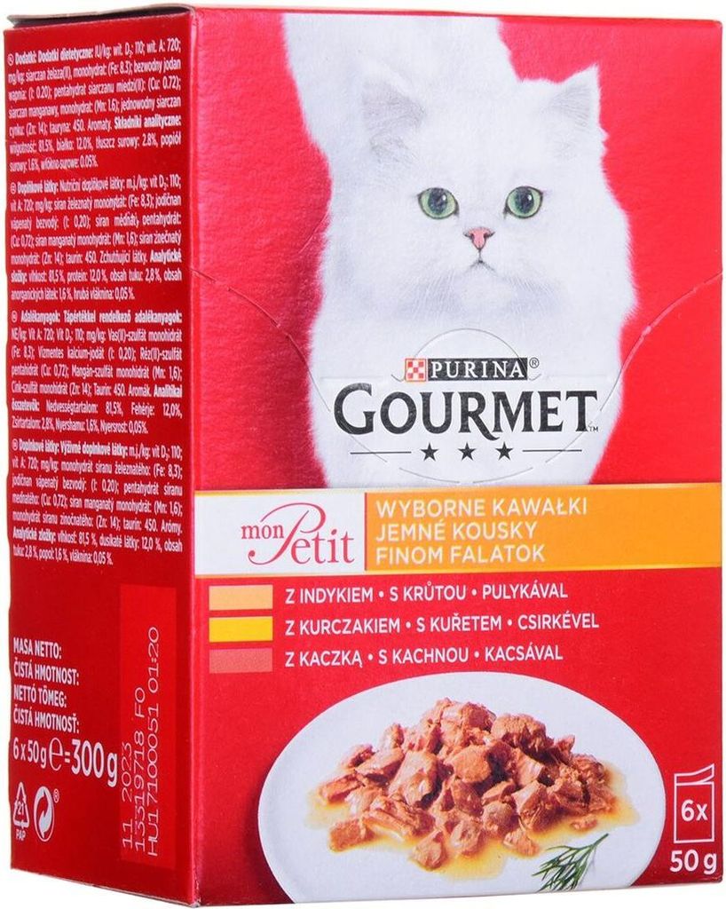 GOURMET Mon Petit Poultry Mix - mokra karma dla kotów - 6 x Zdjęcie produktu 