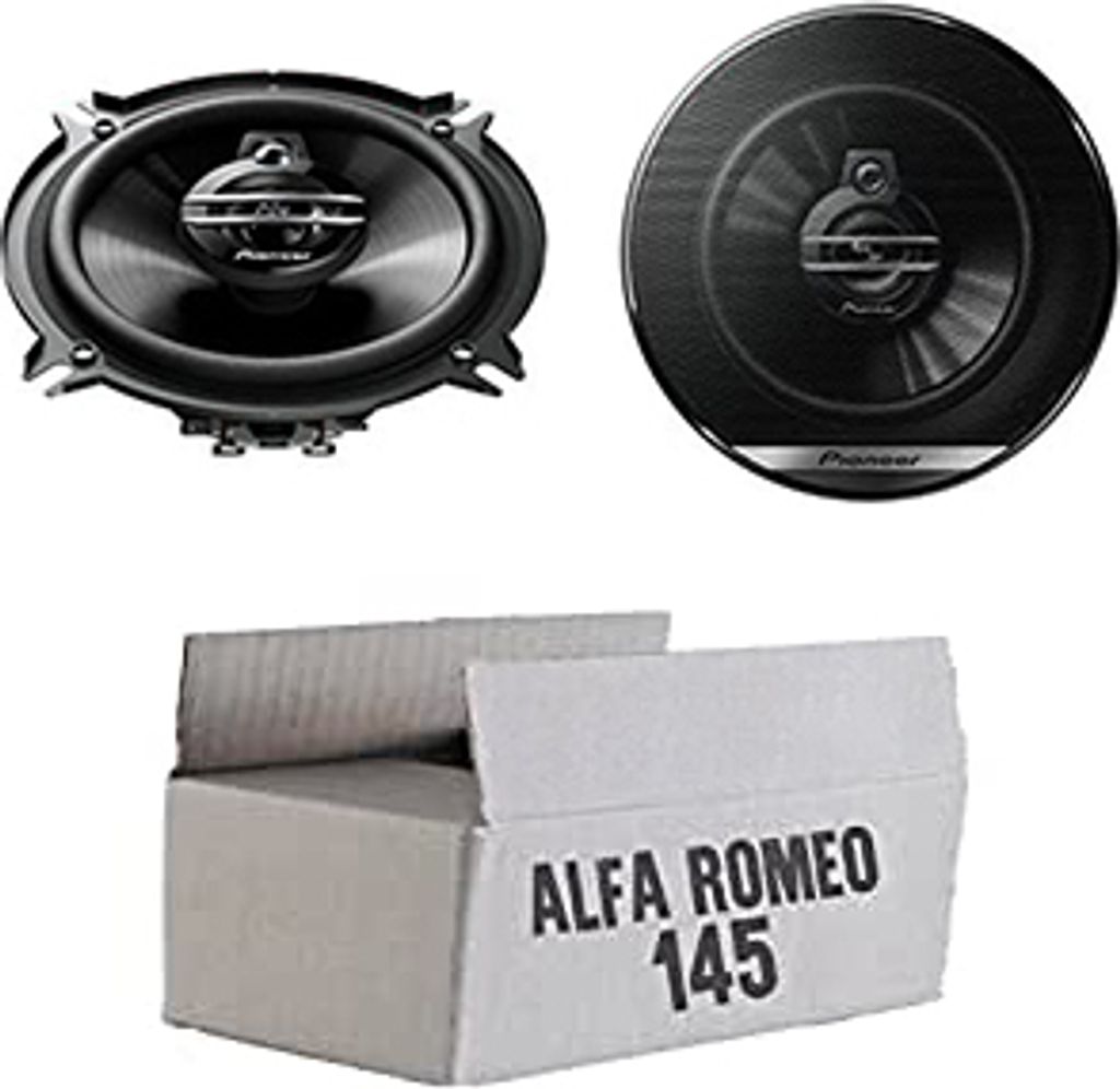 Alfa Romeo 145 - Lautsprecher Boxen Pioneer TS-G1330F - 13cm 3-Wege 130mm Triaxe 250W Auto Einbausatz - Einbauset