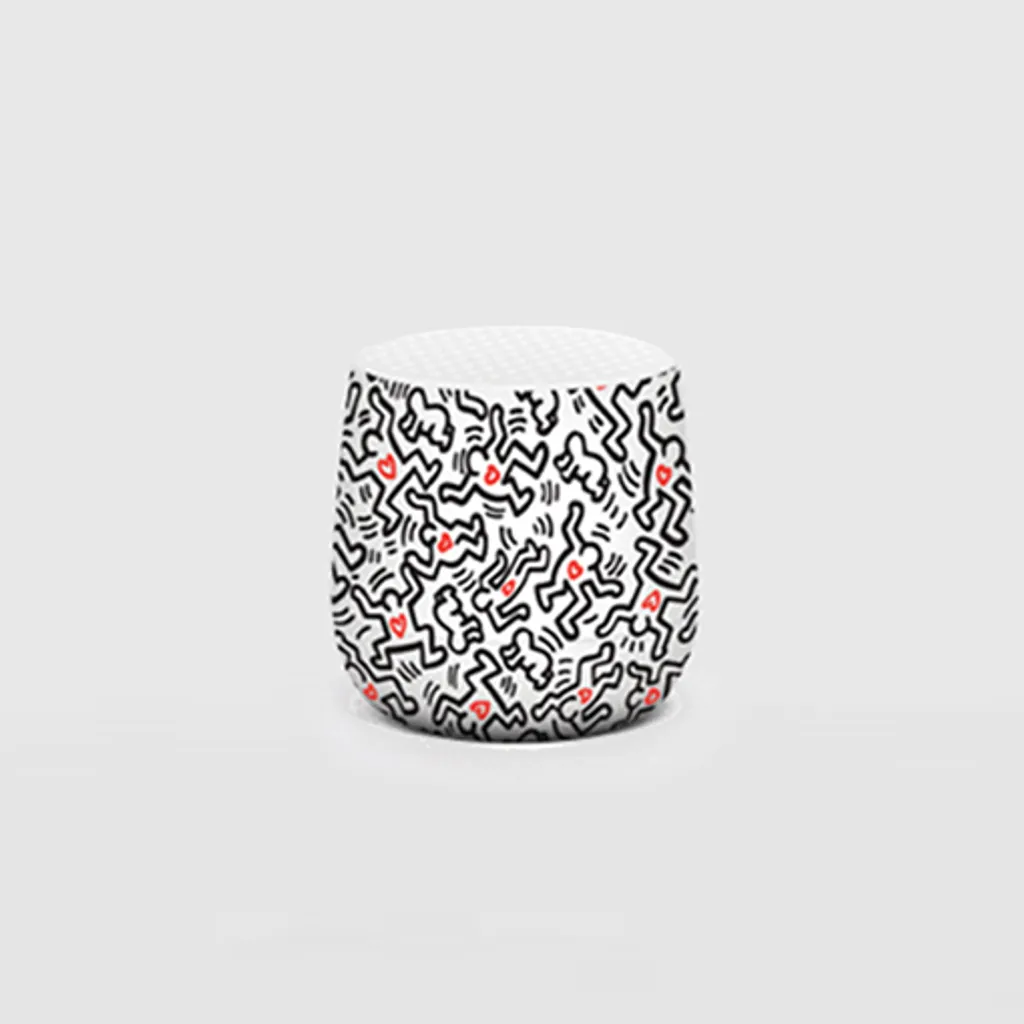 Mini Enceinte Bluetooth Mino+ Lexon Keith Haring avec Recharge Sans Fil