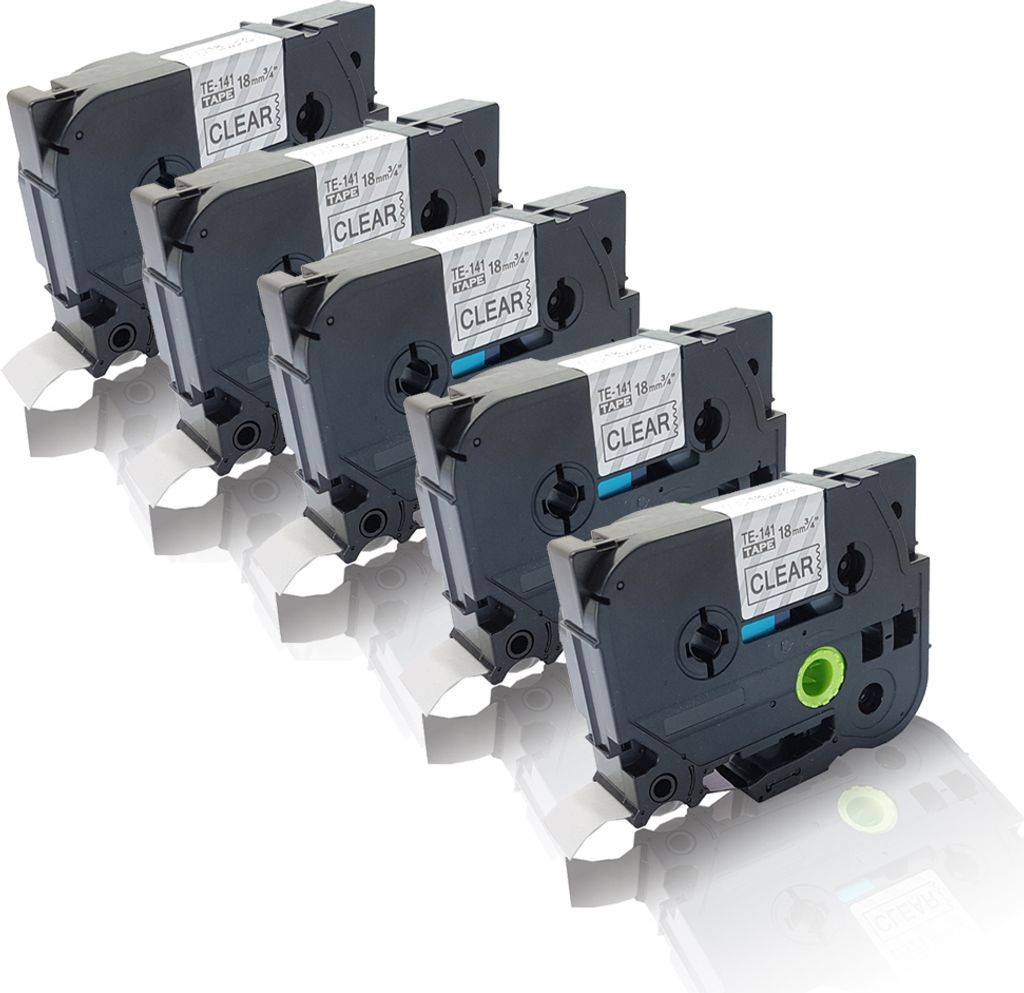Print-Klex 5x Schriftbänder kompatibel kompatibel mit Brother Ptouch TZE-141 P-Touch PT-P 900 Series 7500 VP 7600 VP 9200 DX 9200 PC 9200 Series 9...