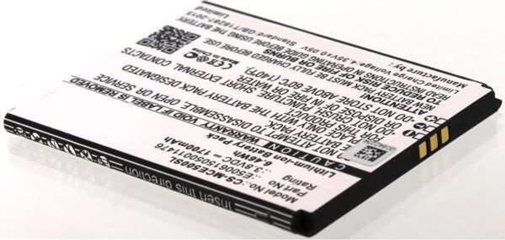 Akku für Mobistel E500615050011476 Li-Ion 3,8 Volt 1700 mAh schwarz.