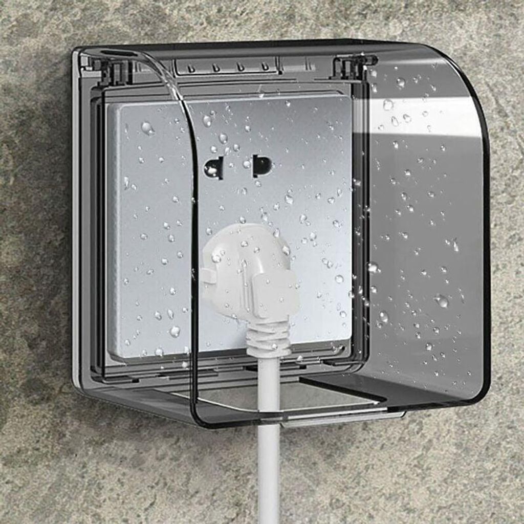 Sortie Couvercle Childproof 86-Modell-Universum Boîtier de Prize étanche 12,2×10,8×7,3 CM Prises external étanches pour interrupteur