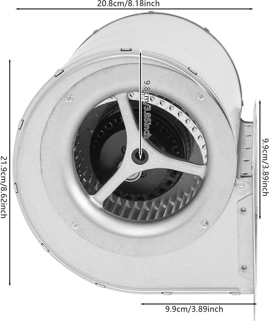Ventilateur Radial de Type Industriel 150W pour Extraction et Aération