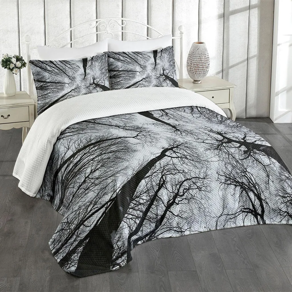 Tappeto Da Parete E Copriletto ABAKUHAUS – Grigio Con Damasco, 230x140 Cm, Microfibra Morbida