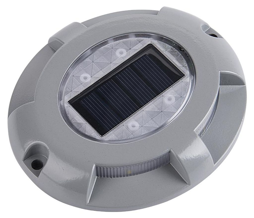 Solar Deck Lights 4-LED Driveway Light Aluminium Wasserdicht Outdoor Pfad Straße Treppe Schritt Bodenlampe für Weg Garten Terrasse Hof Dekoration