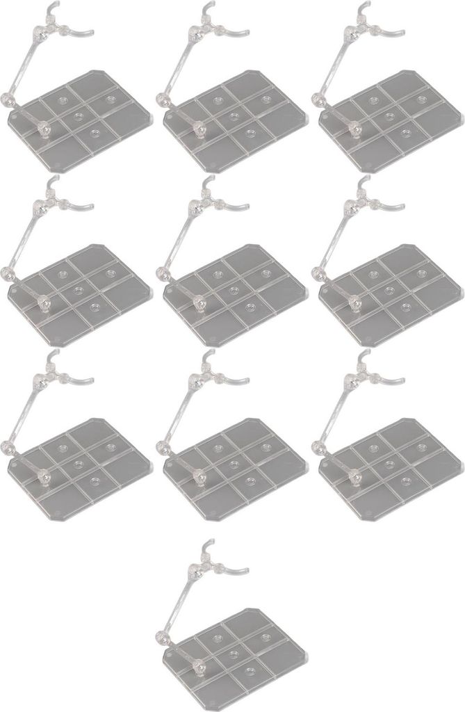 10 setzt Aktionsabbildung Ständer transparentes Acrylanime -Anzeige -Support -Halter -Basis