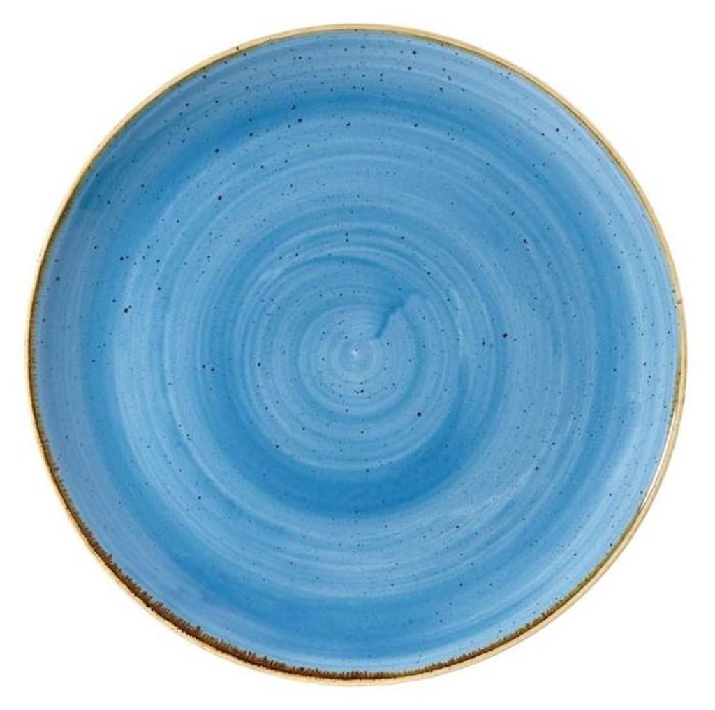Churchill Stonecast, runder Teller, Kornblumenblau, 324 mm, (6 Stück)