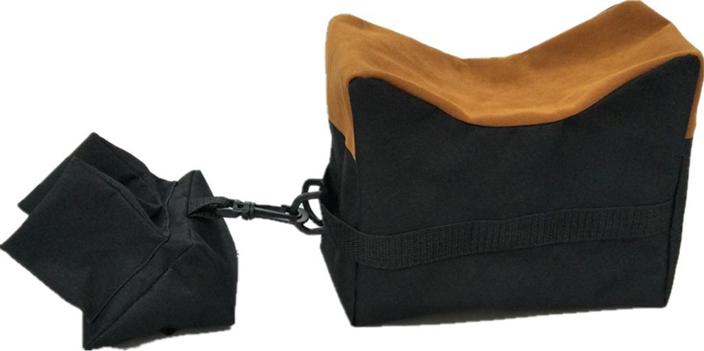 Outdoor Hunting Shooting Support Sand Bag Target Front Back Pushion Range Ständer-Schwarz
