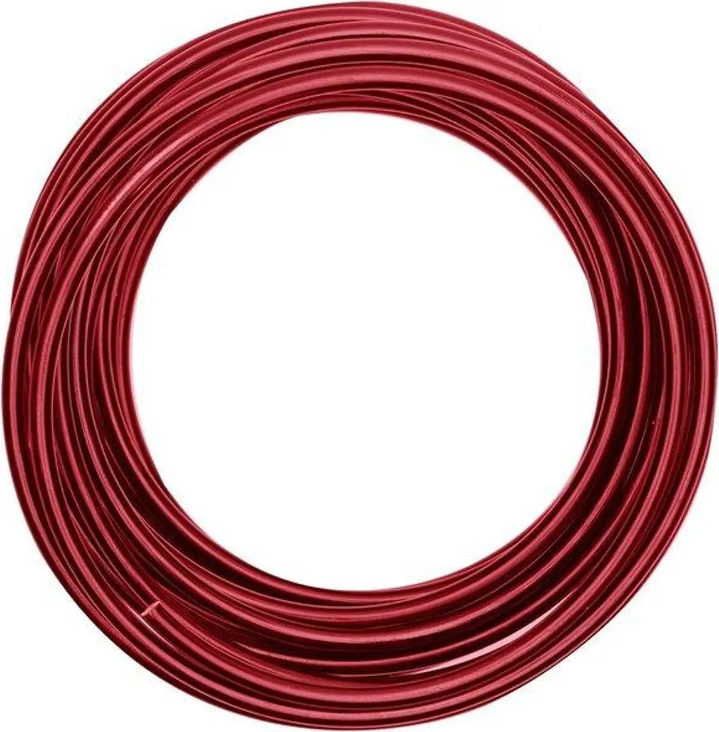 Fil aluminium 5 mm Oxblood 10 m idéal pour structures florales et déco
