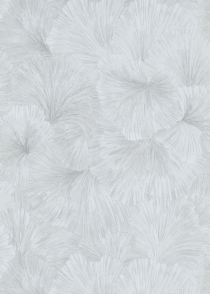 Erismann Tapete Blätter Hellblau - 661580 - 53 cm x 10.05 m
