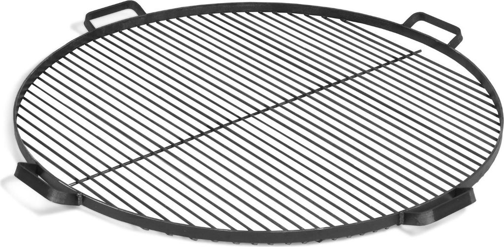 Grillrost rund Ø 60 cm Stahl mit 4 Griffen für Feuerschalen
