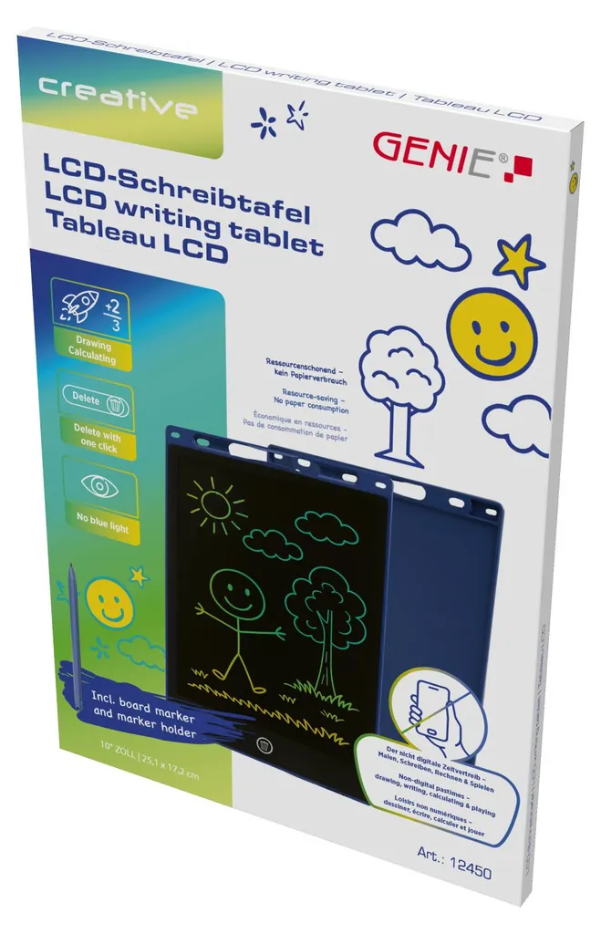 Lot de 2 tablettes GENIE WP 10 LCD 10 pouces pour dessin et notes