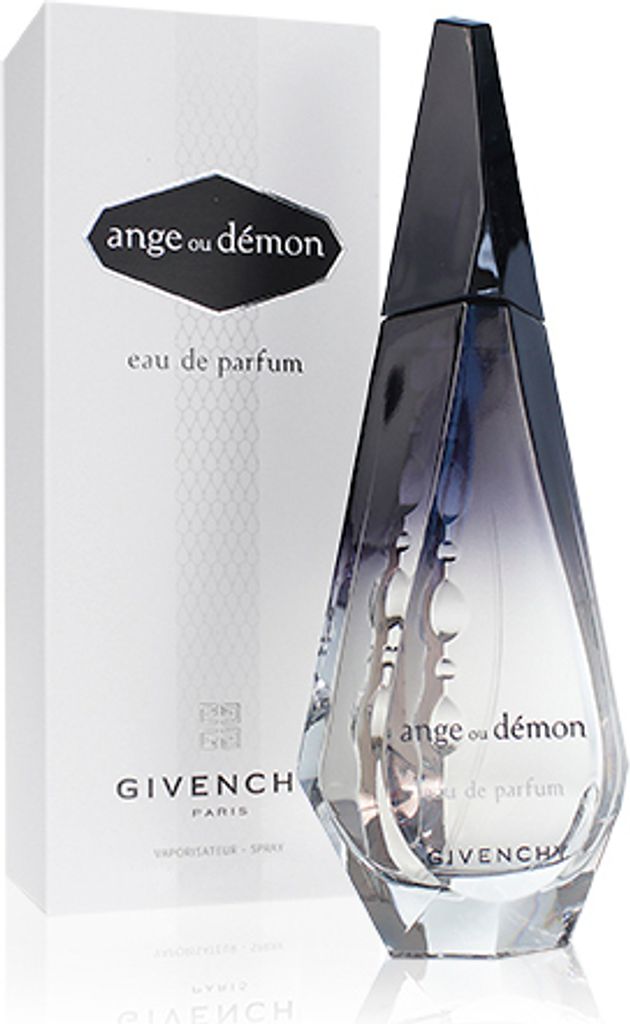 A perfume bottle and its box are displayed on a white background.