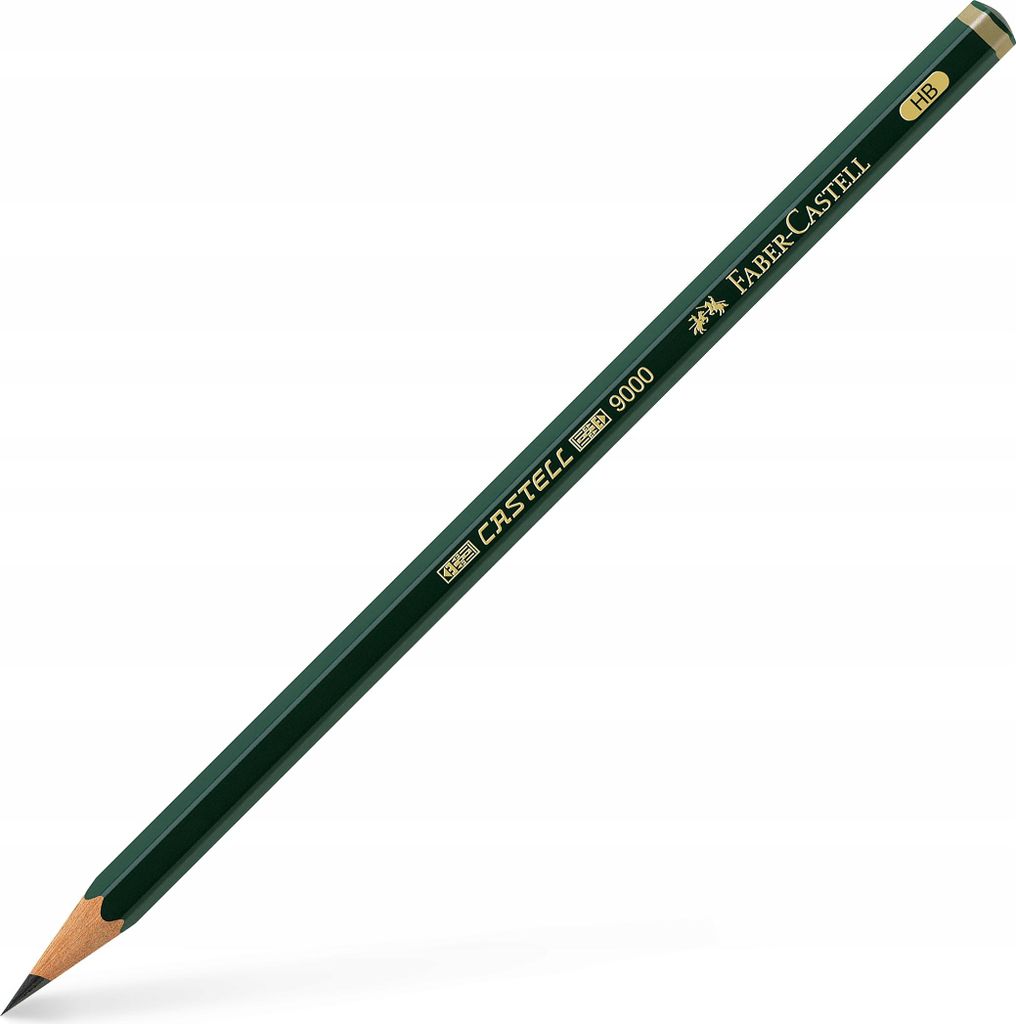Faber-Castell 119000 Bleistift CASTELL® 9000 - HB, Productafbeelding 